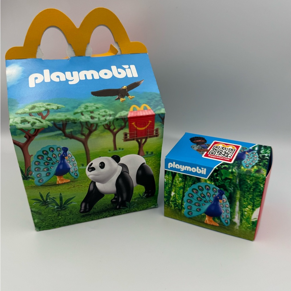 Playmobil McDonald’s Happy Meal Peacock Sealed Box Europe Exclusive Rare